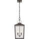 Devens 2 Light 10 inch Powder Coated Bronze Outdoor Hanging Lantern
